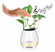Bluetooth Högtalare, Smart LED Musik Blomkrukor Bluetooth Högtalare Touch Ljussensorer Blomvas