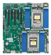 SUPERMICRO H12DSi-N6 - Moderkort - utökad ATX - Socket SP3 - 2 CPU:n som stöds - USB 3.0 - 2 x Gigabit LAN - inbyggda grafiken - för A+ Server 2024S-