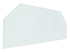 Glasskiva för öppen spis sexkantig 120x50 cm - Glasskiva - Glasskivor - Home & Living