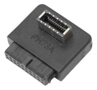 SALALIS USB 3.0 moderkortsadapter USB frontpanel 90° ABS bred tillämplighet USB3.0 20pin till moderkortsadapter (PH73A)
