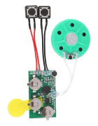 SALALIS DIY inspelningsbar röstmodul, musikaliskt ljudchip gratulationskort 120-tals inspelningsbar röstmodul med kortknappar