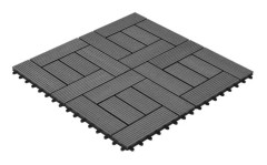 Terrassplattor 22 st 30 x 30 cm 2 m² WPC Grå - SURENHAP - J08163