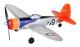 RC Flygplan 402mm Wingspan P47 2.4G 4 Channel Performance Remote Control Airplane, top104B02 Röd