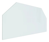 Glasskiva för öppen spis sexkantig 100x50 cm - Glasskiva - Glasskivor - Home & Living
