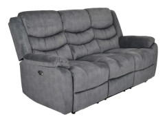 Winfield El-recliner 3-sits Soffa i Grått tyg