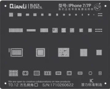 QianLi iBlack Plus Stencil Template For Apple iPhone 7 7+ IC Chip BGA Black
