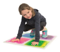 Set med 4 sensoriska-motoriska Stimove-plattor - gröna - 30x30 cm