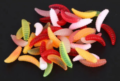 SALALIS Fiskebeten Ministorlek Mask Larv Grub Form Fiske Mjukt bete Lure Fiskeredskap Verktyg 200st set sport peche