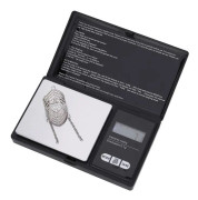 SALUTUYA skala Mini Bärbar High Precision LED Digital Pocket Scale Guld Silver Diamantsmycken (1000g - 0,1g) konstsked
