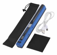SALALIS-Bärbara skannrar Bärbar skanner Handhållen skanner USB Pen Scanner A4 Scan JPG-PDF USB Dator Skrivare Blå
