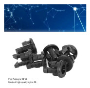 SALUTUYA Light Emitting Diode Holder Clip 200st Light Emitting Diode Holder 3mm LED-lamphållare