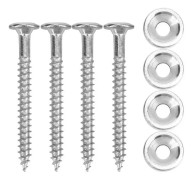 SALUTUYA Guitar Neck Led Ring 4 Set Gitarr Neck Led Ring Set Musikverktyg Silver