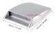 SALUTUYA Air Intake Scoop 1x Mikrokontroller Elektronik Ventilationshuv Lock Ventilationsskydd Silver