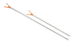 Bankstick V Ragot Head aluminium bankstick - silver/orange - 90 cm