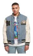 Southpole College jeansjacka - blå - S