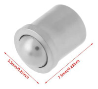 SALALIS Kolvkula 10st 304 Rostfritt stål Kolvfjäderkula 5mm*6mm Kroppsfjäderverktyg