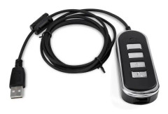 SALUTUYA RJ9 till USB-kabel RJ9 till USB-headsetkonverteringslinje Datorheadsetlinje med telefonboxdel