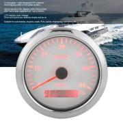 Omabeta Hastighetsmätare 85 mm GPS Hastighetsmätare Mätare 0-60KM-H LCD Display Vägmätare med Bakgrundsbelysning