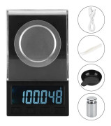 SALUTUYA Mini Vikt 100g - 0,001g LCD Mini Elektroniskt Kök Digital Mat Smycken Våg Mätverktyg Bord Provrör