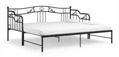Utdragbar bäddsoffa stomme Black Metal 90x200 cm - SALUTUYA - BD21010
