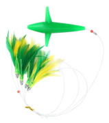 SALALIS Svärdfisk Fjäder Lure Konstgjord tonfisk Fiske Lure Svärdfisk Fjäder Taquin Tillbehör för Sport Lure Grön