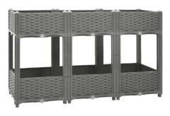 Upphöjd säng 120x40x71 cm Polypropen - SALALIS - SH133576