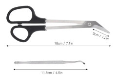 SALUTUYA Nagelklippare Stor nagelsax Långt handtag Ergonomisk nagelklippare med tånagelklippare för vuxna människor