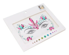 SALALIS Ansiktsdekal Gör-det-själv Smink Ansiktssmycken Glitter Glänsande Tillfälliga Ansiktsklistermärken Dekorationer Parfym Mascara
