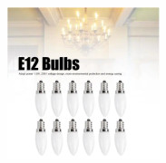 SALALIS E12 Glödlampor 10st Mini Kandelaber LED Glödlampor E12 1,5W AC 230V för Hem Bil Hotellbelysning Halogen Deco