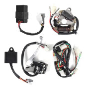 SALUTUYA ledningsnät Cdi Switch Bromsspaksspolsats Passar för Yamaha Pw50 Dirt