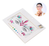 Omabeta Ansiktsdekal Gör-det-själv smink Ansiktssmycken Glitter Glänsande Tillfälliga ansiktsklistermärken Dekorationer Parfym Mascara
