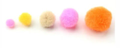 SALALIS Mini Fluffy Pompom Balls 100st Mix Storlek Mix Färg DIY Hantverk Färgglada Spel Aktivitet Färgglada