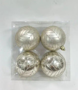 Christmas_To Light Champange Balls Sy19qjhb-260 4Pcs