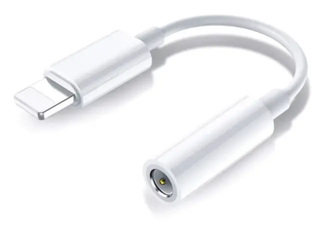 BT Lightning till 3,5 mm-adapter för hörlurar, BT-ljud och samtal