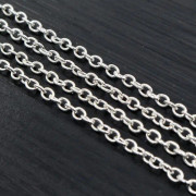 5m/lot 3x2 4x3mm 5Colors Pläterade Kedjor Halsband Gör-det-själv-tillbehör