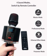 POPULÄRA KTV bluetooth karaoke EXTREME - HELA 18W högtalare fjärrkontroll svart