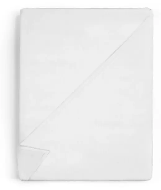 Vita platta lakan set om 2: 100 x 200 cm - 100 % bomull Lakan, hotellkvalitet, mjukt och andningsbart 125 gsm överdrag