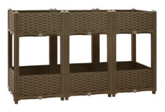 Upphöjd säng 120x40x71 cm Polypropen - SALALIS - SP092613