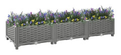 Upphöjd säng 120x40x23 cm Polypropen - SALALIS - SP065527