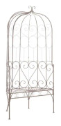 Trädgårdsbänk 95 cm antikbrunt järn - SALALIS - SP122988