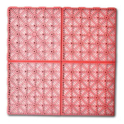 Plast trädgårdsgolvplattor 29 x 29 cm 24 st - SALALIS - SP027513