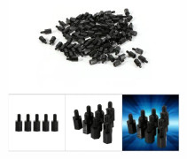 SALALIS-hona nylon distanshållare Nylon sexkantsavstånd 100 st M2 M3 M4 plast nylon sexkant DIY skruvar
