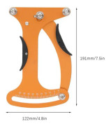 SALALIS Ekerspänningsmätverktyg Cykel Sportmätverktyg Aluminiumlegering Trådjustering Tensiometer