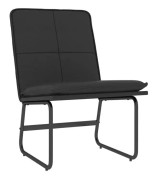 Fåtölj Svart 54x75x76 cm Fuktskinn - SALALIS - SP100439