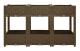 Upphöjd säng 120x40x71 cm Polypropen - SALALIS - SP092613