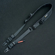 Quick Release 1000D Messenger Rope Functional Modular Expandable Single Shoulder Strap(Black)
