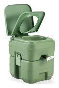 COSTWAY Portable Chemical Toalett Torrtoalett - 20L i HDPE för campingbil, husvagn och sjukhus Max. : 100 kg Grön
