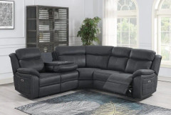 Teddy Reclinerhörnsoffa, tyg, el