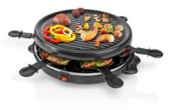 Nedis Gourmet / Raclette | Grill | 6 Personer | Spatel | Non-stick beläggning | Runda