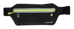 Sportfannypack - SWISSTEN - Svart - Justerbart bälte - Stor ficka med dragkedja - Vattentät